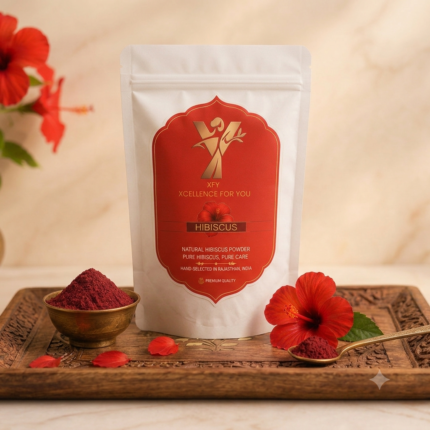 XFY Hibiscus Powder – 100% Natural Hibiscus Flower Powder | Herbal Hair & Skin Care
